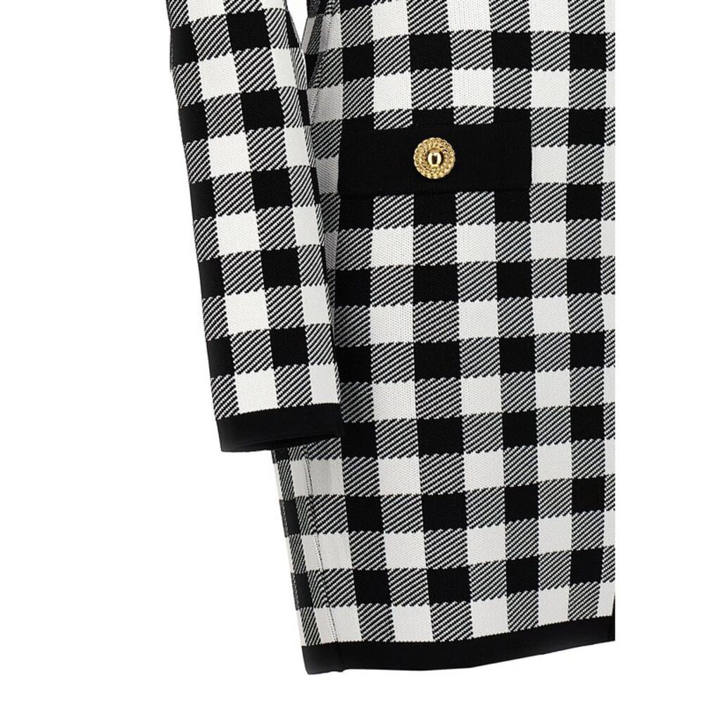 Balmain Women's Vichy Knit Dress - Picture 4 of 4